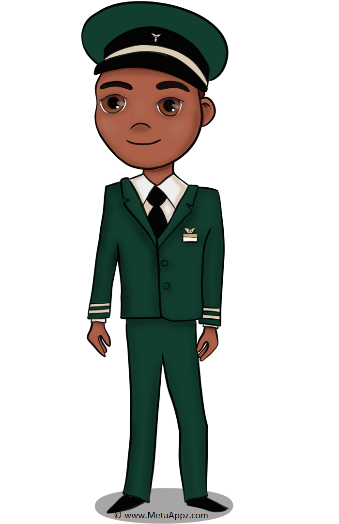 Young Ethiopian Airlines Male Pilot