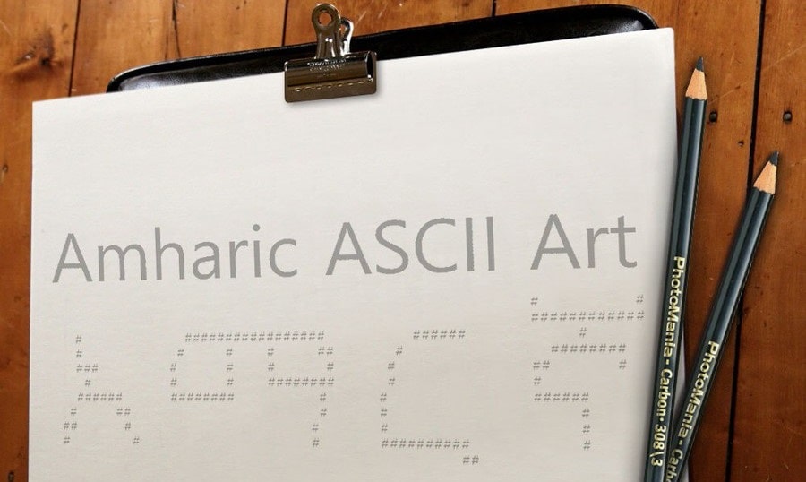 Amharic ASCII Art