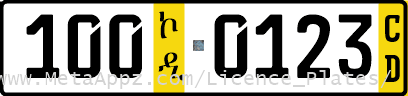 Diplomatic license plate of Portugal in Ethiopia