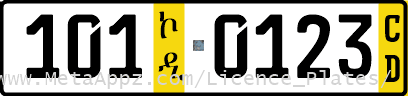 Diplomatic license plate of Gambia in Ethiopia