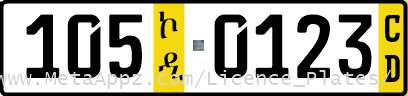 Diplomatic license plate of Denmark in Ethiopia