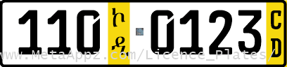 Diplomatic license plate of League of Arab States in Ethiopia