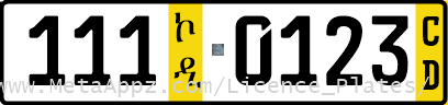 Diplomatic license plate of South Sudan in Ethiopia