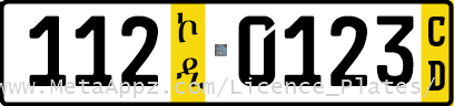 Diplomatic license plate of Luxembourg in Ethiopia