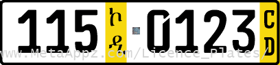 Diplomatic license plate of Seychelles in Ethiopia