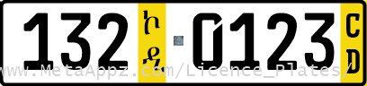 Diplomatic license plate of Armenia in Ethiopia