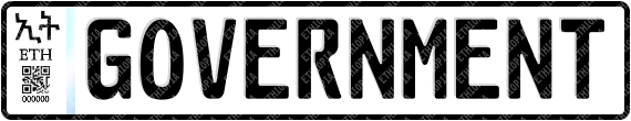 Government licence plate